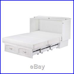 Atlantic Furniture Nantucket Queen Murphy Bed Chest in White