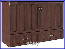 Atlantic Furniture Southampton Murphy Bed Chest with Charging Station & M