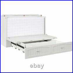 Atlantic Furniture Southhampton Queen Murphy Bed Chest in White