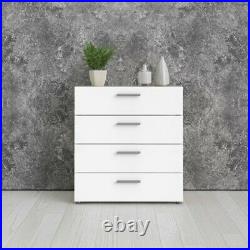 Austin 4 Drawer Chest in Oak Structure/White High Gloss