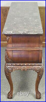 Basset Furniture Mahogany Marble Top Chest of Drawers in the Chippendale Style