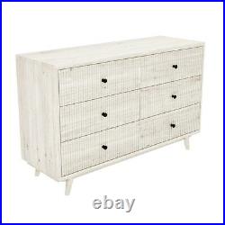 Beau Solid Wood Wide Chest of Drawers Scandi Style