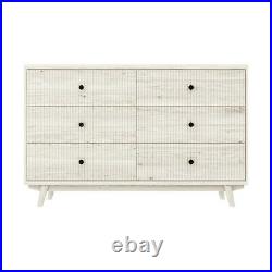 Beau Solid Wood Wide Chest of Drawers Scandi Style