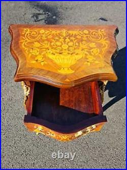 Beautiful Marquetry Inlay Chest of drawers table