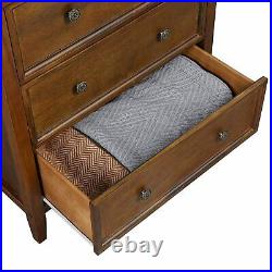 Bedroom 4 Drawer Dresser Solid Wood Dresser Chest with Wide Storage Space