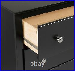 Bedroom Sonoma 5 Drawer Dresser / Chest Black NEW
