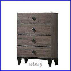 Best Quality Furniture Chest Of Drawers 15Wx45H Soft Closing Drawers Wood Gray