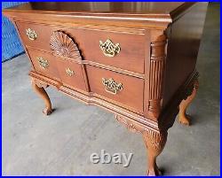 Cherry Wood Lowboy Chest of Drawers Dresser End Table