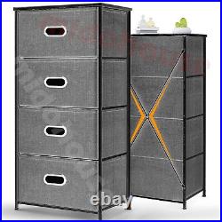Chest 4/5-Fabric Drawer Sturdy Closets Bedroom Storage Cabinet Brown Dressers US