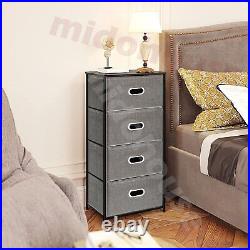 Chest 4/5-Fabric Drawer Sturdy Closets Bedroom Storage Cabinet Brown Dressers US