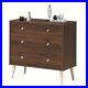 Chest Of 4-Drawer Dresser Cabinet Bedroom Storage Organizer With Rubberwood Legs