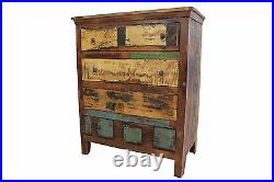 Chest Of Drawers Large Vintage Reclaimed Solid Bedroom Storage FREE DELIVERY