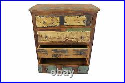 Chest Of Drawers Large Vintage Reclaimed Solid Bedroom Storage FREE DELIVERY