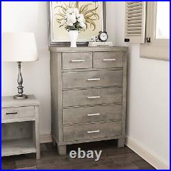Chest of 6 Drawers Dresser Clothes Storage For Bedroom Furniture Cabinet Vintage