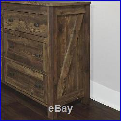 Chest of Drawers 6 Drawer Dresser Vintage Rustic Distressed Farmhouse Barn Wood
