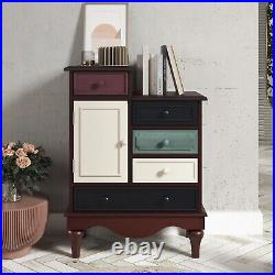 Chest of Drawers Bedroom Cabinet with 5 Drawers 1 Storage Cabinet Bedroom