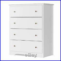Chest of Drawers Cabinet Organizer Wood Dresser Storage Furniture Cupboard White