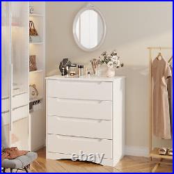 Chest of Drawers Dresser 4 Drawer Cabinet Large Storage for Bedroom, White