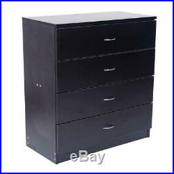 Chest of Drawers Dresser 4 Drawer Furniture Cabinet Bedroom Storage BK