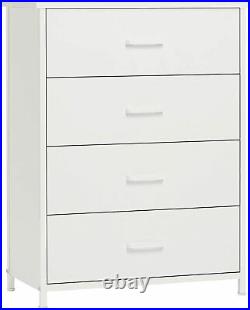 Chest of Dresser with4 Drawers Large Storage Cabinet Clothes Organizer for Bedroom