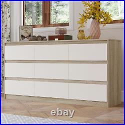 Chests Of Drawers 9 Drawer Large Capacity Accent Cabinet Chest Bedroom Storage