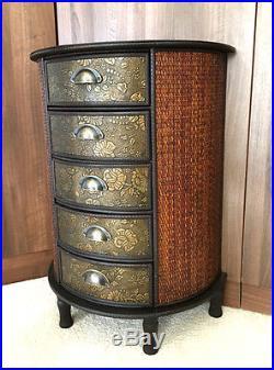Chinese Chest of Drawers Storage Unit Oriental Antique Style Furniture Dark Wood