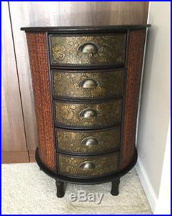 Chinese Chest of Drawers Storage Unit Oriental Antique Style Furniture Dark Wood