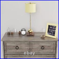 Classic 6 Drawer Dresser Chests of Drawers Tower Organizer Unit Bedroom Entryway
