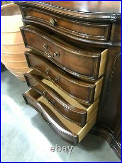 Classic Antique 10 Drawers Dressing Chest with Built-in Jewelry Drawers Storage