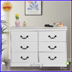 Clothes Storage Organizer Cabinet Wood 6 Drawer Dresser Chest FOR Bedroom