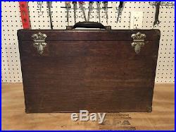 Craftsman Machinist Chest 7 Drawer Vintage Toolbox Wood Dovetail Joints c1930