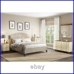 Cream and Pine Solid Spacious 2+4 Chest of Drawers Bedroom furniture
