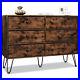 Drawer Dresser Fabric Chest of Drawers Cloth Organizer Bedroom Storage Cabinet