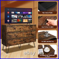 Drawer Dresser Fabric Chest of Drawers Cloth Organizer Bedroom Storage Cabinet