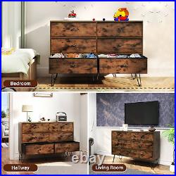 Drawer Dresser Fabric Chest of Drawers Cloth Organizer Bedroom Storage Cabinet