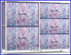 Drawers Dresser Bedroom Storage Fabric Chest Organizer Wood Top White Cabinet