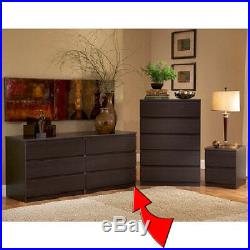 Dresser 6 Double Drawer Chest Modern Furniture Storage Finish Organizer BROWN