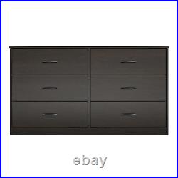 Dresser 6-Drawer Chest Bedroom Organizer Storage Clothes Classic, Espresso