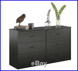 Dresser 6 Drawer Chest Closet Cabinet Home Bedroom Furniture Storage Organizer