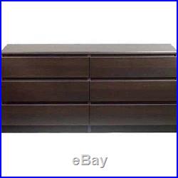 Dresser 6 Drawer Double Chest of Drawers Bedroom Furniture Clothes Storage New
