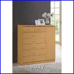Dresser Bedroom 7-Drawer Chest Jumbo Wood 3 Shelves Closet Storage Organizer New