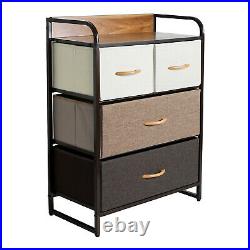 Dresser Cabinet Set Chest of Fabric Drawers Bedroom Storage Tower Bins Organizer