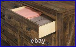 Dresser Chest Drawers Wood Furniture 6 Drawer Vintage Rustic Distress Farmhouse