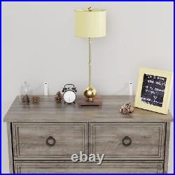 Dresser With 6 Drawers, Tall Chest of Drawers Organizer Storage Bedroom Cabinet