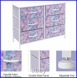 Dresser with 6 Drawers Furniture Storage Chest for Bedroom Tower Unit Furnitur