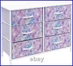 Dresser with 6 Drawers Furniture Storage Chest for Bedroom Tower Unit Furnitur