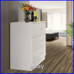 Dressers for Bedroom, Heavy Duty 3-Drawer Wood Chest of Drawers, Modern Storage