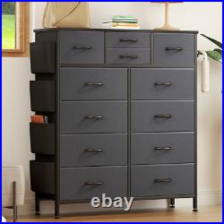 Dressers for Bedroom, Tall Dresser with 12 Drawers Chest of Drawers Dresser Fabr