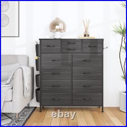 Dressers for Bedroom of 12 Drawers Black Dresser Chest of Drawers Closets Tall D