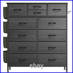 Dressers for Bedroom of 12 Drawers Black Dresser Chest of Drawers Closets Tall D
